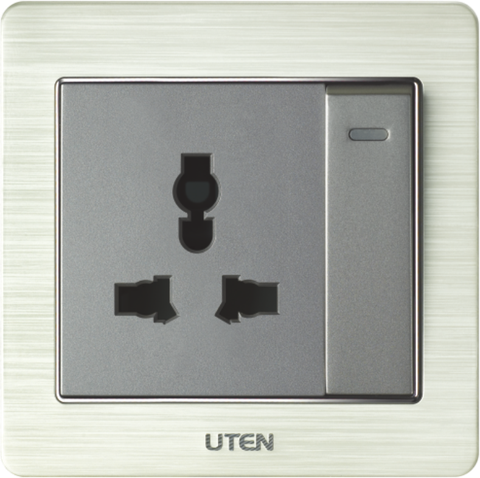 Bộ công tắc 1 chiều và ổ cắm 3 chấu