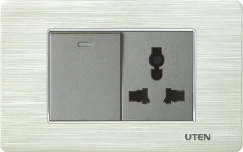 Bộ công tắc & ổ cắm 3 chấu cỡ M