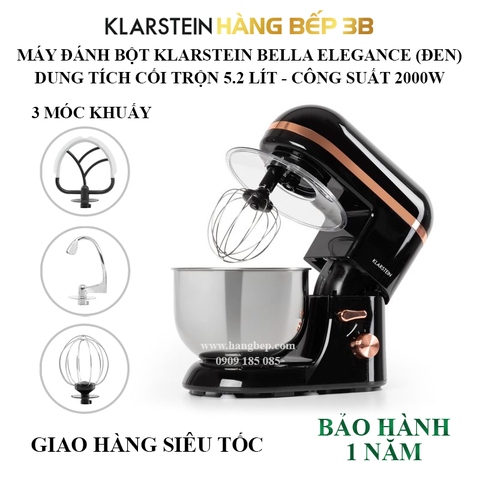 Máy đánh bột Klarstein Bella Elegance 2000W