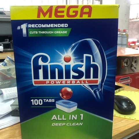 Viên rửa chén Finish all in 1 Classic FVAT100LM - 100 viên