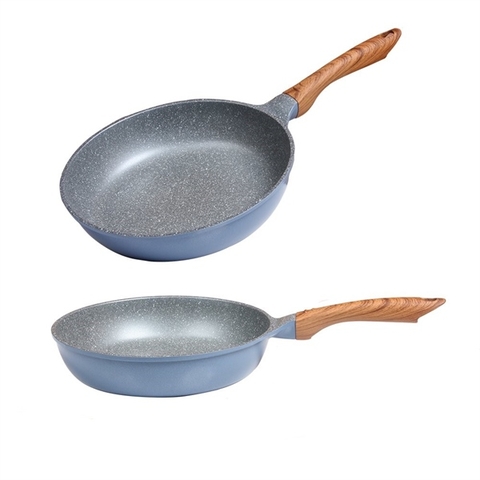 Chảo chiên vân đá đáy từ Ecoramic 24cm EVDF-24IH
