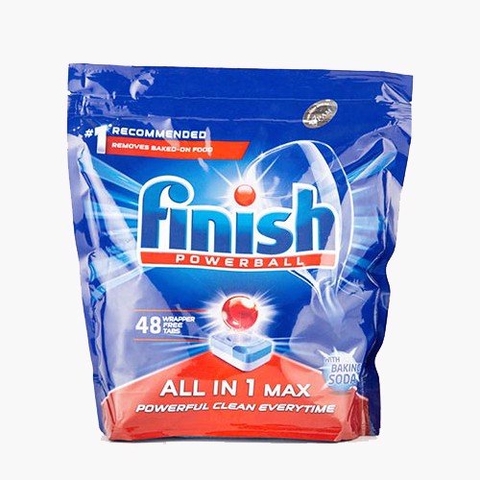 Viên rửa chén Finish All in 1 Max FVAM48LM 48 viên - Hương chanh