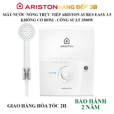 Máy nước nóng trực tiếp Ariston Aures Easy 3.5 (không bơm)