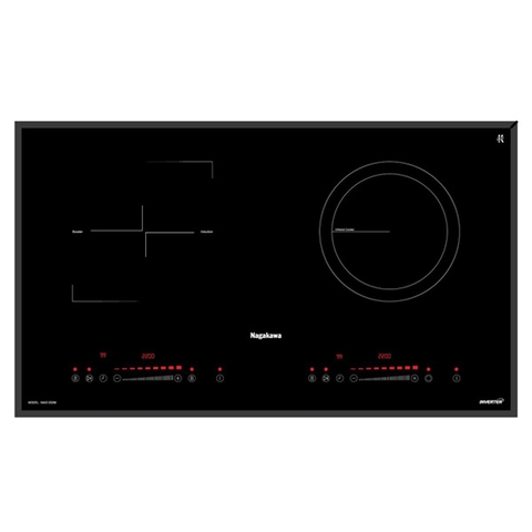 Bếp đôi điện từ hồng ngoại Inverter Nagakawa NII8996