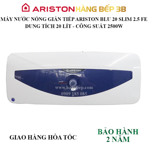 Máy nước nóng gián tiếp Ariston BLU 20 SLIM 2.5 FE