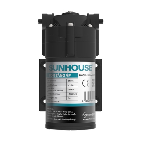 Bơm tăng áp 24V Sunhouse SHABO22401