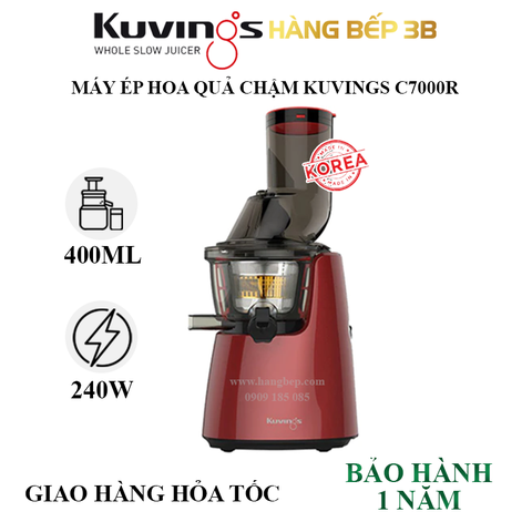 Máy ép chậm Kuvings C7000R (Đỏ) - Sản xuất Hàn Quốc