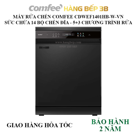 Máy rửa chén thông minh Comfee CDWEF1401HB-W-VN