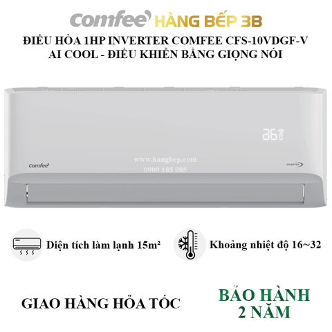 Máy lạnh Inverter 1HP Comfee CFS-10VDGF-V