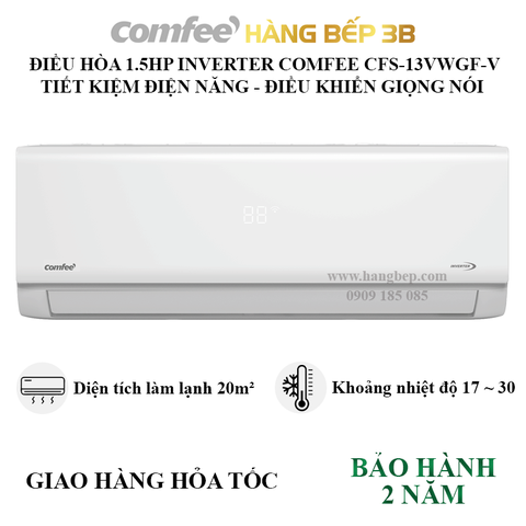 Máy lạnh Comfee Inverter 1.5HP CFS-13VWG