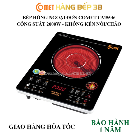 Bếp hồng ngoại đơn Comet CM5536