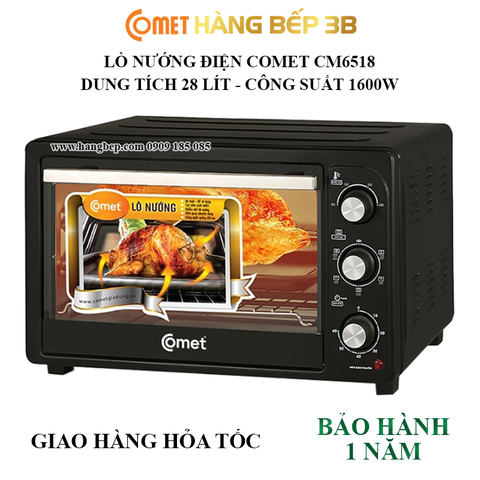 Lò nướng Comet 28 lít CM6518