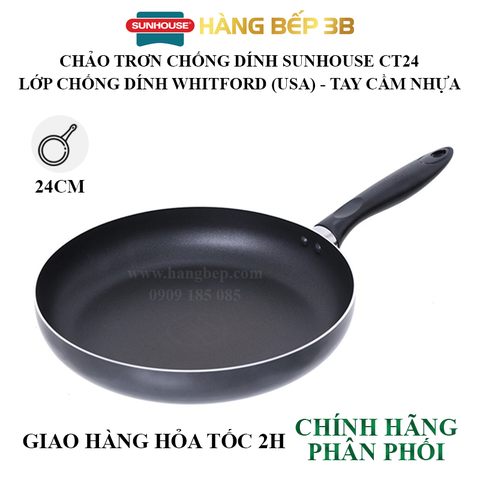 Chảo trơn chống dính Sunhouse CT24