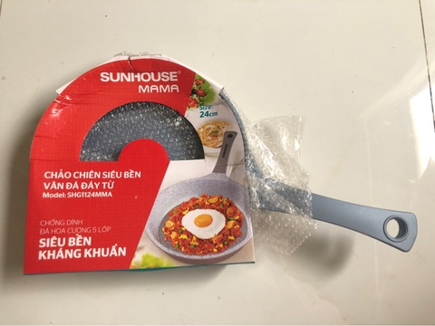Chảo chiên vân đá đáy từ Sunhouse SHG1124MMA