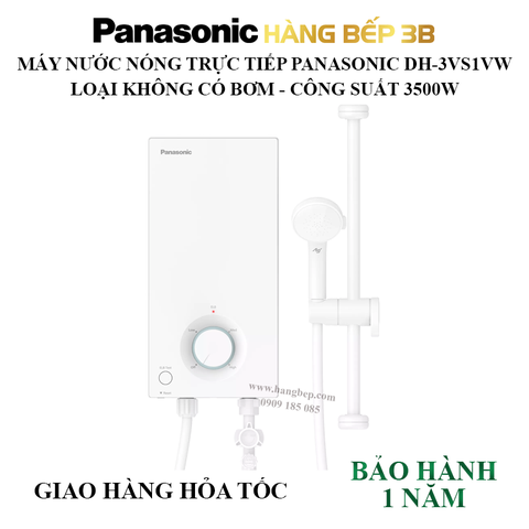 Máy nước nóng trực tiếp Panasonic DH-3VS1VW 3500W không bơm