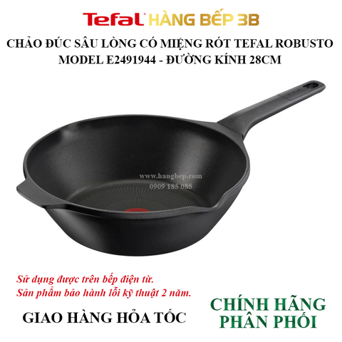 Chảo đúc sâu lòng Tefal Robusto 28cm E2491944