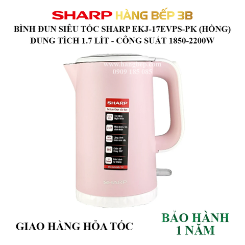 Bình đun siêu tốc Sharp EKJ-17EVPS-PK