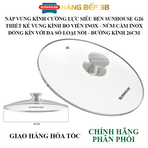 Nắp kính cường lực siêu bền Sunhouse G26