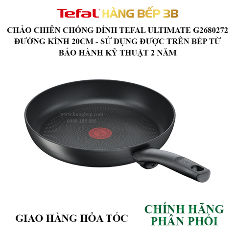 Chảo chiên chống dính Tefal Ultimate 20cm G2680272 - Sản xuất tại Pháp