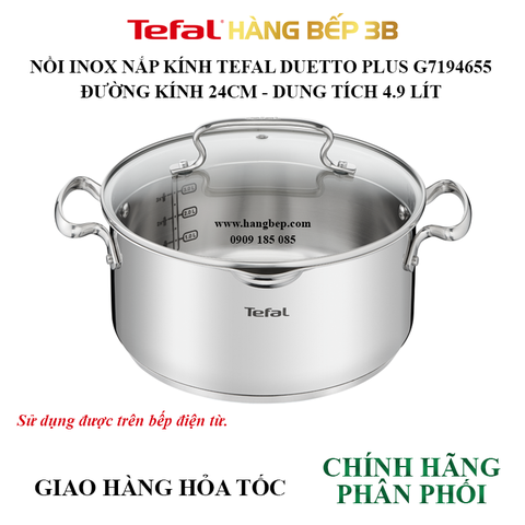 Nồi inox Tefal Duetto Plus 24cm G7194655