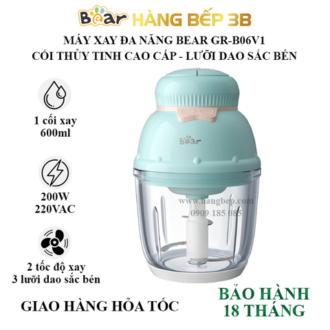 Máy xay thịt Bear 0.6 lít GR-B06V1