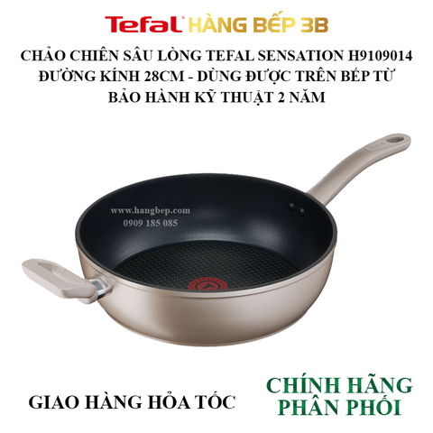 Chảo chiên sâu lòng Tefal Sensation H9109014 - 28cm