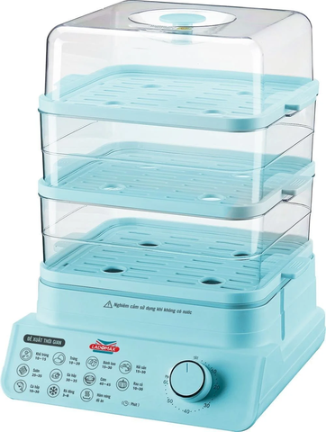 Nồi hấp điện Ladomax 18 lít HA-2318B Xanh