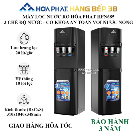 Máy lọc nước RO nóng lạnh Hòa Phát HPN685