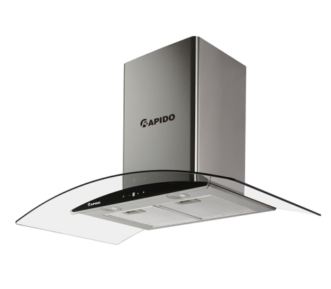Máy hút mùi Rapido RH-700CD kính cong, điều khiển điện tử