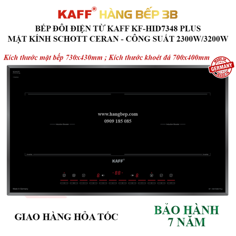 Bếp đôi điện từ Kaff KF-HID7348 Plus