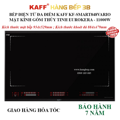 Bếp điện từ đa điểm Inverter Kaff KF-SMART848VARIO