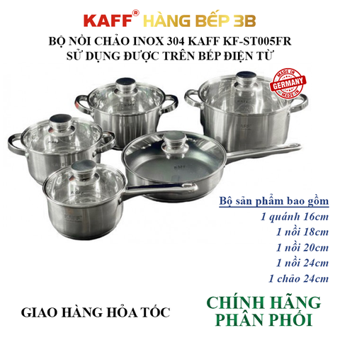 Bộ nồi chảo Kaff KF-ST005Fr