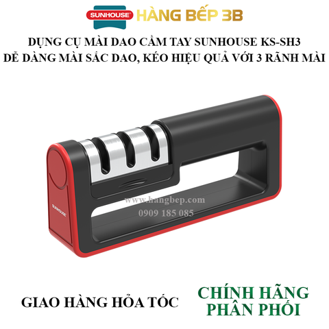 Mài dao cầm tay 3 rãnh Sunhouse KS-SH3