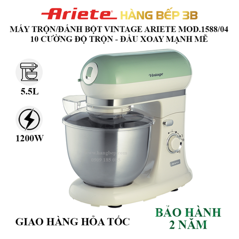 Máy đánh bột Ariete 5.5 lít  MOD.1588/04 - Xanh lá