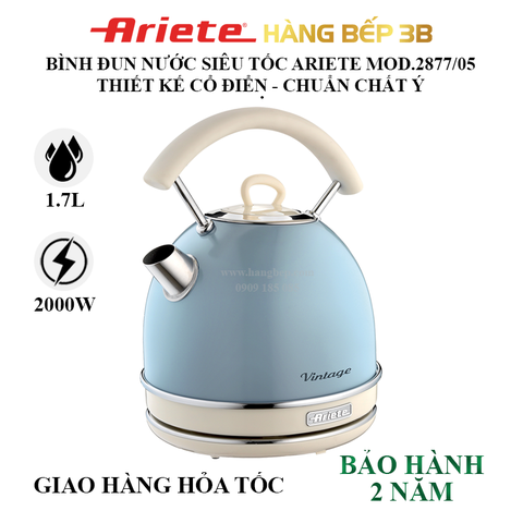 Bình đun siêu tốc Ariete MOD.2877/05 - 1.7 lít