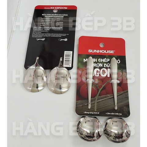 Bộ 2 muỗng inox Sunhouse KS-S2PO175I