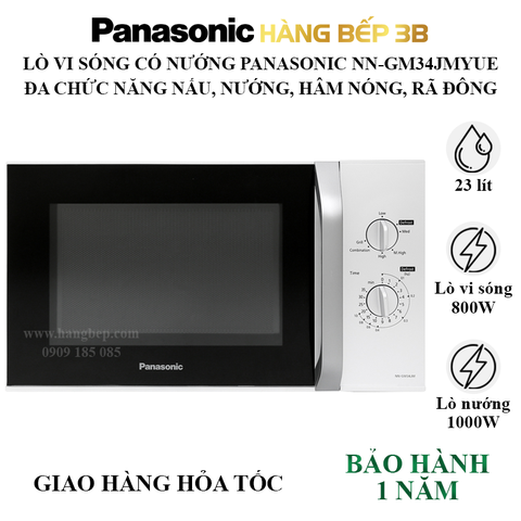 Lò vi sóng có nướng Panasonic NN-GM34JMYUE