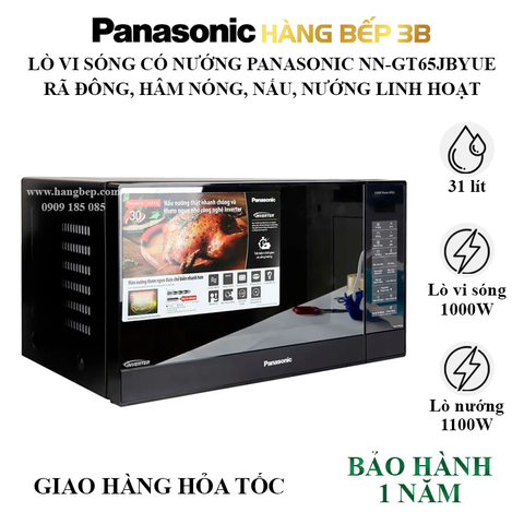 Lò vi sóng có nướng Panasonic NN-GT65JBYUE 31 lít