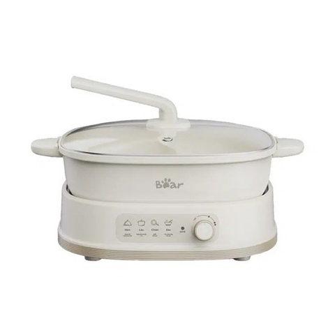 Nồi lẩu điện 2 ngăn đa năng Bear SB-NL60U (trắng)