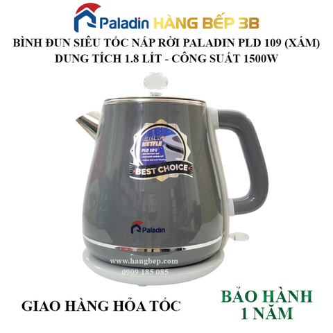 Bình đun siêu tốc nắp rời Paladin 1.8 lít PLD 109