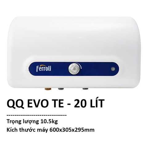Máy nước nóng gián tiếp Ferroli 20 lít QQ EVO TE