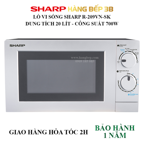 Lò vi sóng Sharp R-209VN-SK  20 lít