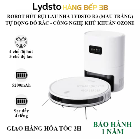 Robot hút bụi lau nhà Lydsto Xiaomi R3W