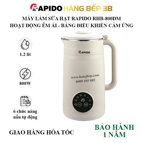 Máy làm sữa hạt Rapido 1.2 lít RHB-800DM