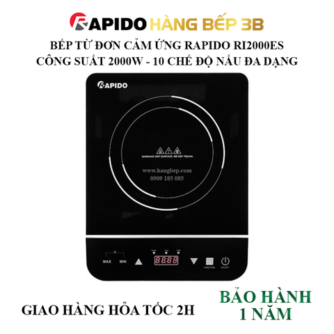 Bếp từ đơn cảm ứng Rapido RI2000ES