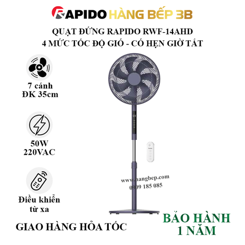 Quạt đứng Rapido RWF-14AHD