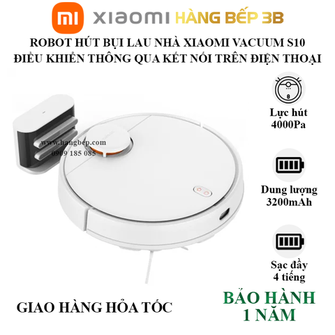 Robot hút bụi lau nhà Xiaomi Vacuum S10