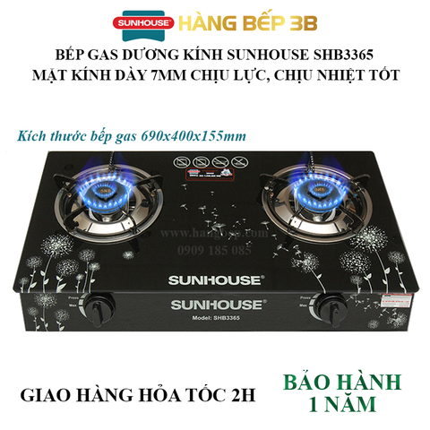 Bếp gas dương kính Sunhouse SHB3365