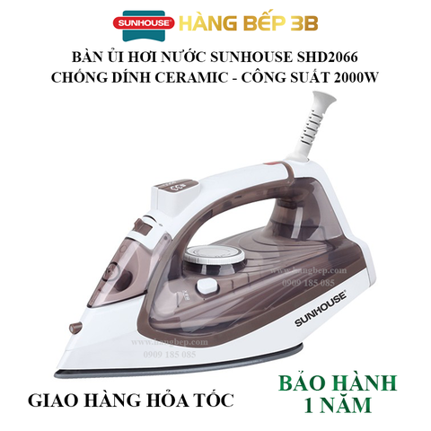 Bàn ủi hơi nước Sunhouse SHD2066