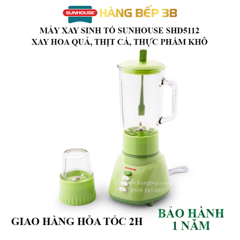 Máy xay sinh tố Sunhouse SHD5112 xanh